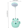 Miniatyrbilde 4 av 5: Lykkekatt Bordlampe Nattelys for Jenter Justerbar Skrivebordslampe Nattelys for Jente Liten Lampe for Barn LED Leselys