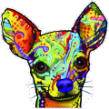Pikkukuva 1 / 4: Chihuahua-auton tarrat 2 pakkausta, ulkokäyttöön tarkoitetut vinyylitarrat