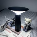 Miniatyrbillede 2 af 5: Sort Genopladelig Ledningsfri LED Bordlampe, LED Natlampe E