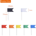 Miniatyrbillede 2 af 5: Flag Pins, 100 stk. Kort Flag Push Pins Dekorative Flag Push Pins