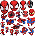 Miniatyrbilde 1 av 4: 20 stk. Spiderman Stryke på Merker Broderte Applikasjoner for Jeansjakker, Klær, Håndvesker, Sko