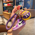 Pikkukuva 1 / 3: Mini Tenniskengän Avaimenperä - 3D Koripallo Avaimenperätarvikkeet (Violetti)