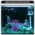 Miniatyrbillede 4 af 5: (32cm/12,5 tommer) Akvariefisk Tank Plastplanter, Simulering af Vandplanter Lilla Akvarium Aqua