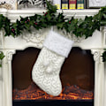 Miniatyrbild 2 av 4: Julstrumpor i Stickad Ull 3-pack Presentpåsar Julhänge Julgranspynt R