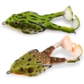 Miniatyrbild 1 av 5: Grodlure, 2 st fiskegroda, fiskedrag, 9 cm dubbel groda
