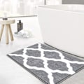 Miniatyrbillede 2 af 5: Grå Mikrofiber Bademåtte, 41X61cm Anti-Slip Antibakteriel Tæppe Mac