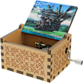 Miniatyrbild 1 av 5: Khaki scene Howl's Moving Castle musikbox tecknad tema karusell handvevad m