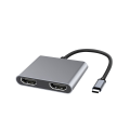 Pikkukuva 1 / 4: USB-C -sovitin kahdelle HDMI 4k MST -liitännälle, kannettava USB C HDMI -keskitin, tyyppi