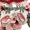 Miniatyrbillede 3 af 5: Applikation Sy-på Stryge-på Patch Blomst DIY Broderi Patch Blå Pa D