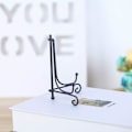 Miniatyrbillede 3 af 5: Sæt med 2 Sorte Dekorative Display Stativer med Staffeli, 5 Tommer, til Fotos, Billedrammer, Opskrifter, Dekorative Bo 12.5cm