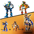 Miniatyrbild 4 av 4: Starfighter Soldat Bionicle Hero Factory Robot Figur Byggsten Modell Leksak (9404