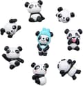 8 st Panda djurmagnet (slumpmässig panda), Panda magnet, djurvän