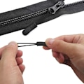 Miniatyrbilde 2 av 5: 50 stk. sorte glidelåstrekk i nylon, glidelåsforlengelse, lab