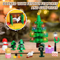 Miniatyrbild 3 av 5: Santas Julpepparkakshus Byggstenar Set, 1301 Stycken Jul Leksak Set, Perfekt Present till Pojkar och Flickor