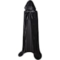 Miniatyrbilde 1 av 5: (Svart, 150 cm) Heldekkende Balaclava Fløyel Kappe Halloween Fancy Cape Kostymer