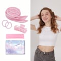 Miniatyrbillede 1 af 5: Varmefri krøller, Hårkrøller Rulle Varmefri Hårkrøller Fløjl Hårkrøller Loop Krøllejern DIY Hårstyling Pandebånd
