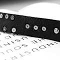 Miniatyrbillede 4 af 4: Sort gotisk punk PU læder choker halskæde krave O-ring halskæde