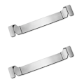 Miniatyrbillede 1 af 5: 2 stk. Rustfrit Stål Grillpande Spatelholder, Bbq Værktøj Hold Stativ Til Blackstone C 150*25*1mm K