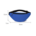 Miniatyrbillede 2 af 4: Moderigtig Basic Fanny Pack - Sport - Vandreture Fanny Pack - Sort - 2 Rum - Lynlås - Justerbar