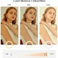 Miniatyrbillede 5 af 5: Ringlys med klips, 6 LED videokonferencebelysning I