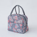 Pikkukuva 1 / 4: Harmaa Flamingo Eristetty Lounaslaukku Tote Bag Jääkaappi Laukku Vedenpitävä Vuotamaton Lounas Säilytyslaukku Sopiva