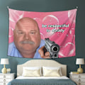 Miniatyrbilde 4 av 4: Daddy Winkle Bertram Vær Respektfull for Daddy Wow morsom Tapestry Art Veggteppe Tapestry f