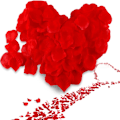 Miniatyrbilde 1 av 5: 2000 Kunstige Roseblader - Rød, Egnet for Valentinsdag Frieri, Bryllupsdaggave