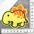 Pikkukuva 4 / 5: Dinosaurukset Rauta-on-lappu, 24 kpl Dinosaurusten lappu Tarra Applique Kirjonta Laikut Koriste Laikut Vaatteille Hat T-S V