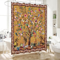 Pikkukuva 2 / 5: Kylpyhuoneen verho värikäs boho-kukkakuvio kaunis 180x180cm J