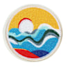 Miniatyrbillede 3 af 5: 10 Stykke Patch Sæt, Stryge-På Patches, til Børn og Voksne, Sy-På og Broderi Stof Patches, til Jeans/Jakker/Skjorte B