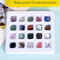 Miniatyrbillede 2 af 4: 20 stk. Healing Crystal Naturlige Ædelsten Reiki Chakra Sten Samling Aktivitetskit Mineral Ædelsten Sæt, Mini Bohemian T