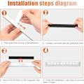 Pikkukuva 5 / 5: 4 kpl LED-kaapin valot liikeanturilla ja magneettilistalla K