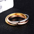 Miniatyrbillede 3 af 3: 50x14mm, Ladies Trio Wrap Basic i rustfrit stål Tre liv Tre verdener Titanium stålring