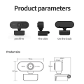 Miniatyrbild 4 av 5: Webkamera med mikrofon, Full HD 1080P webbkameror för stationär och bärbar dator