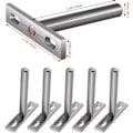 Miniatyrbilde 2 av 5: 6 Stk. Metallbraketter for Svevende Hylle, 3 Tommers Skjulte Fester Skjult Svevende Hylle Støttebrakett for Vegg