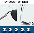 Pikkukuva 2 / 4: Miesten aurinkolasit Pilot Polarized Aurinkolasit Miehille ja Naisille Pro