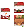 Miniatyrbild 1 av 4: 3-pack julstolsöverdrag, stretchjulstolsdekoration, tvättbar julstolsrygg, universell A