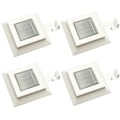 Miniatyrbillede 5 af 5: Udendørs firkantede LED solcellelamper 6 stk 12 cm H