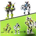 Miniatyrbild 4 av 4: Starfighter Soldat Bionicle Hero Factory Robot Figur Byggsten Modell Leksak (9406