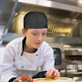 Miniatyrbilde 4 av 5: 4 stk. Unisex kokkehatt, kjøkkenkokkehatter med justerbar bånd, hatter hotellservitør arbeid