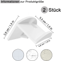 Pikkukuva 2 / 5: 2 kpl Kuulokkeidenpidike, Ei porausta vaadita Silikonikuulokkeidenpidike, Koukun kanssa Kuulokkeidenpidike, Valkoinen D