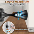 Miniatyrbilde 2 av 5: 1 stk magnetisk dørstopper, sort dørstopper, veggmontert magnetisk dørholder tung-