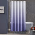 Miniatyrbillede 1 af 5: 180 x 180 cm lilla og hvid polyester gradient bruseforhæng badeforhæng skimmel og meldug resista
