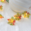Miniatyrbilde 1 av 5: Høstkrans Høstpynt 40 Eventyrlys Høstblader Halloween Julepynt Thanksgiving