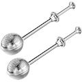 Miniatyrbilde 1 av 5: Baker's Støvbørste for Sukker, Mel og Krydderier, Rustfritt Stål Pulverisert Sukker Shaker Duster Sifter, Sett med 2