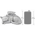 Miniatyrbillede 3 af 5: Design Mindesmærke Kat Kæledyr Engel Æresstatue Gravsten, polyresi