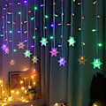 Pikkukuva 1 / 3: (4m) LED-Lumivyö Lumihiutale Joulun Koristelu Valo Lumihiutale E