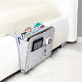Miniatyrbild 1 av 5: Grå Soffa Sov-Säck - Halksäker Filt Sängbordspåse för Böcker, Tidningar, iPad, Mobiltelefon, Fjärrkontroll Grå C