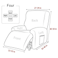 Miniatyrbild 2 av 3: Stretch Soffaöverdrag 1-sits Soffaöverdrag med Armstöd Modern Universal Elastisk Soffaöverdrag Soffaöverdrag Skyddande Överdrag