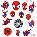 Pikkukuva 2 / 5: 14 kpl Silitysliimattuja Tarroja, Spiderman-tarroja Vaatteiden Kirjontaan (Iho)